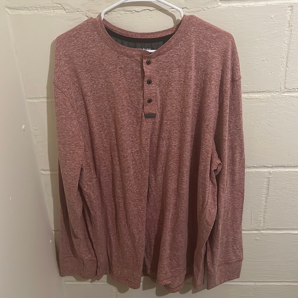 Heathered long sleeve shirt